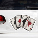 10 adesivi colorati per carte da gioco riflettenti verniciati a spruzzo, Playing Card
