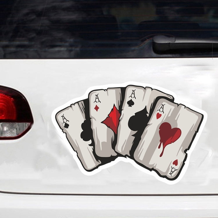 10 adesivi colorati per carte da gioco riflettenti verniciati a spruzzo, Playing Card