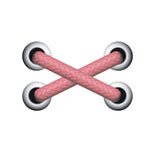 10 pezzi Adesivo per auto con lacci per scarpe Adesivo per toppe antigraffio, Cross Red Shoelace, Cross Black Shoelace, Cross Pink Shoelace, Horizontal Red Shoelace, Horizontal Black Shoelace, Horizontal Pink Shoelace