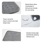 Piccola coperta termica a bassa tensione per ufficio terapeutico con termoforo, spina CN, 30x40cm, 30x60cm, 40x76cm Gray, 40x76cm Red, 40x76cm Blue
