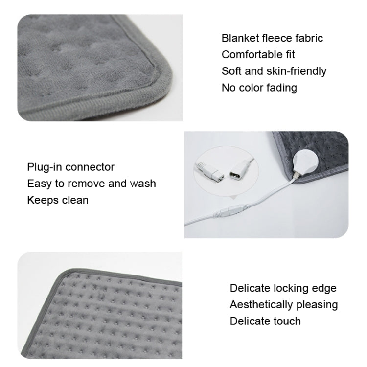 Piccola coperta termica a bassa tensione per ufficio terapeutico con termoforo, spina CN, 30x40cm, 30x60cm, 40x76cm Gray, 40x76cm Red, 40x76cm Blue