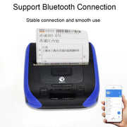 QIRUI 72mm Stampante portatile Bluetooth per ricevute termiche portatili Express List, spina CN, QR-386A