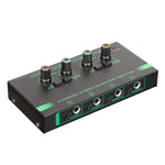 Amplificatore cuffie 4 canali con jack 3,5 e 6,35 mm