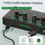 Amplificatore cuffie 4 canali con jack 3,5 e 6,35 mm