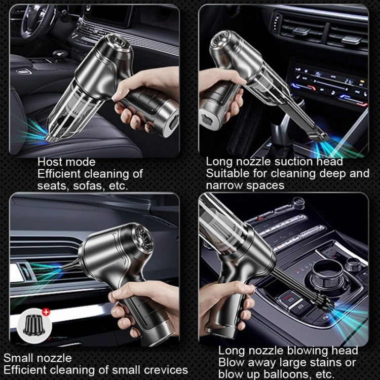 SUITU Aspirapolvere portatile senza fili per ricarica bagnata e bagnata per auto, stile:, Basic Gray White, Basic Black, Brushless Silver Gray