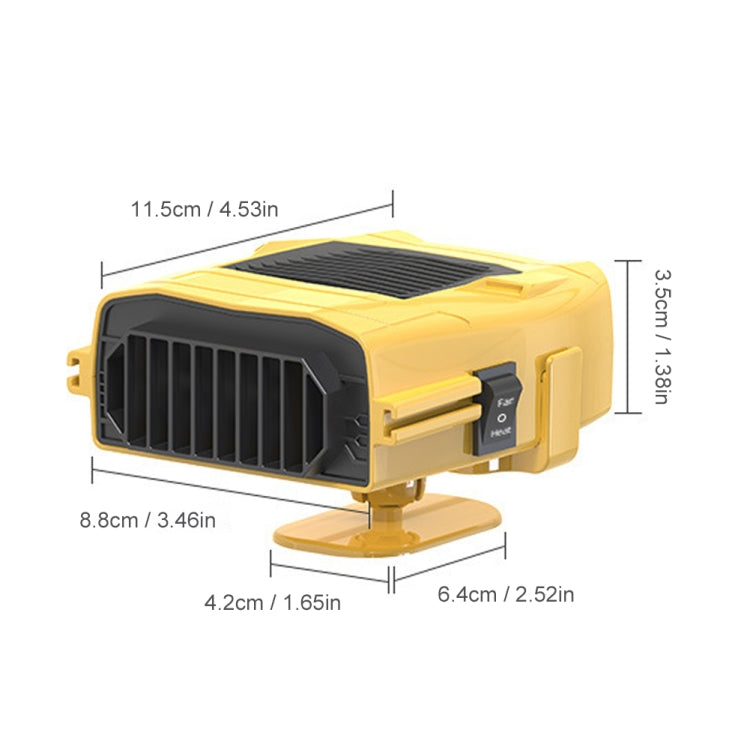 Auto 12V Riscaldatore Sbrinamento Neve Defogger, Black Heater, Yellow Heater, Black Dual Use, Yellow Dual Use
