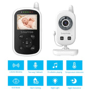 UU24 Monitor per bambini wireless da 2,4 pollici, monitor della temperatura, audio a 2 vie, ninna nanna VOX, UU24 US Plug, UU24 EU Plug, UU24 UK Plug