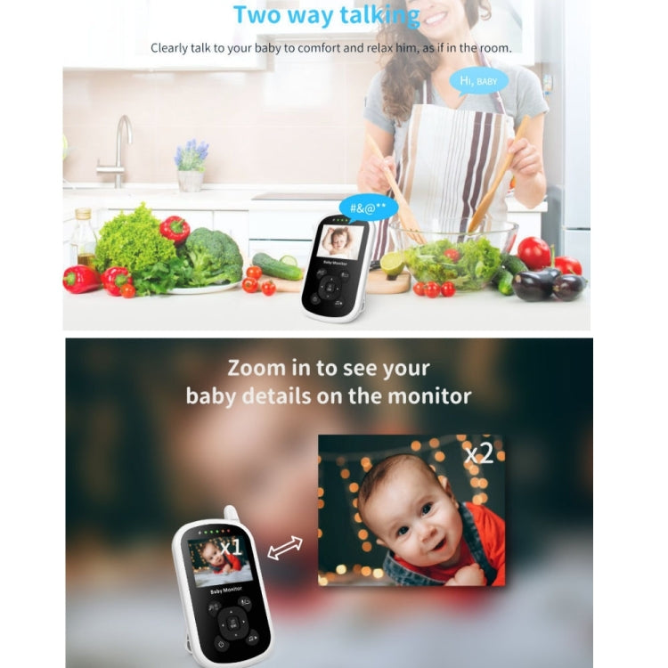 UU24 Monitor per bambini wireless 2,4" con temperatura