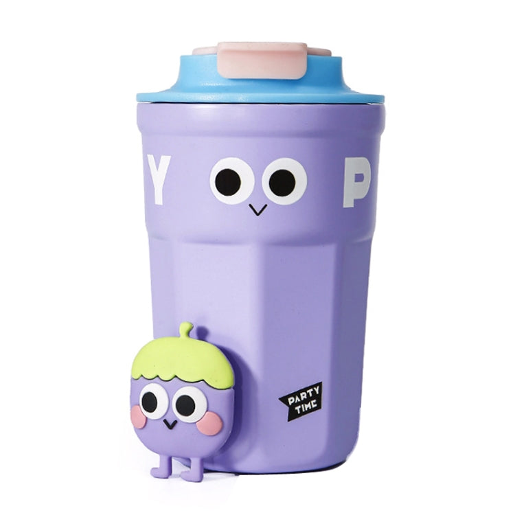 Tazza di isolamento termico Cartoon 316 Tazza da caffè in acciaio inossidabile Tazza da acqua, Capacità:, 400ml White, 400ml Purple, 400ml Pink, 400ml Light Green