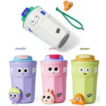 Tazza di isolamento termico Cartoon 316 Tazza da caffè in acciaio inossidabile Tazza da acqua, Capacità:, 400ml White, 400ml Purple, 400ml Pink, 400ml Light Green