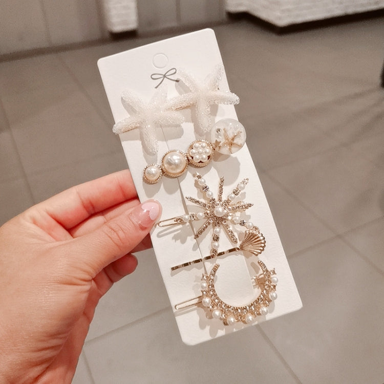 3 set copricapo per ragazze adolescenti con fermaglio per capelli con strass di perle marine