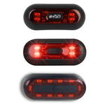Spia luminosa per casco da moto Fanale posteriore impermeabile ricaricabile USB, 4 Beads, 4 Beads B Model, 10 Beads