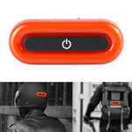 Helmet Blaster Warning Light Fanale posteriore ricaricabile a LED per bicicletta, Black
