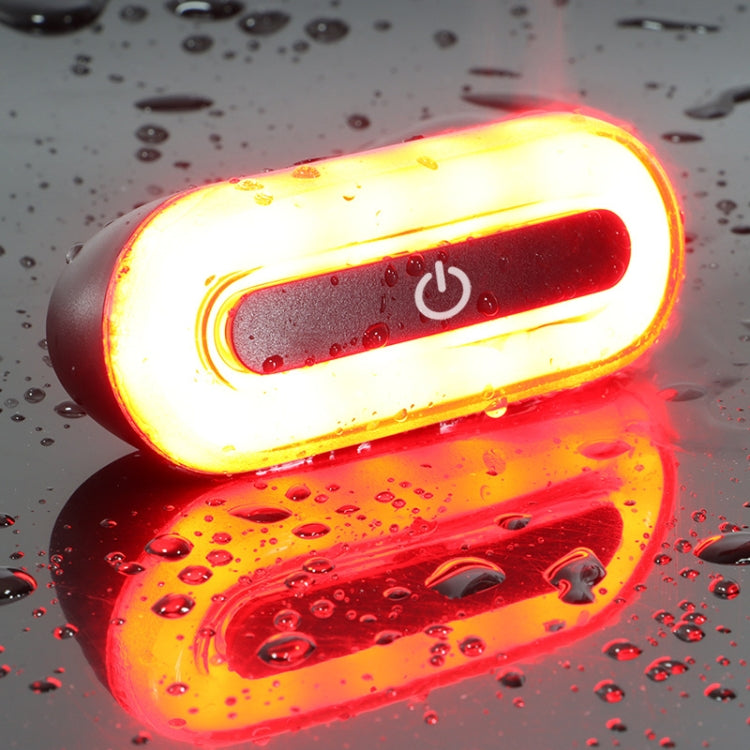 Helmet Blaster Warning Light Fanale posteriore ricaricabile a LED per bicicletta, Black