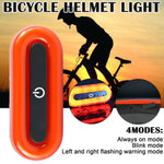 Helmet Blaster Warning Light Fanale posteriore ricaricabile a LED per bicicletta, Black