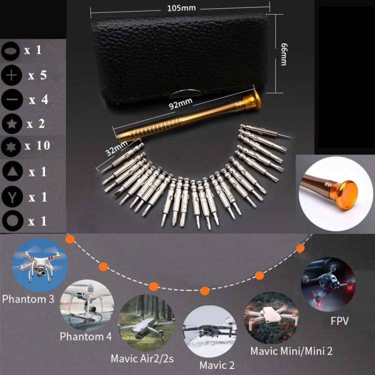 Set cacciaviti riparazione drone 25-in-1 per DJI