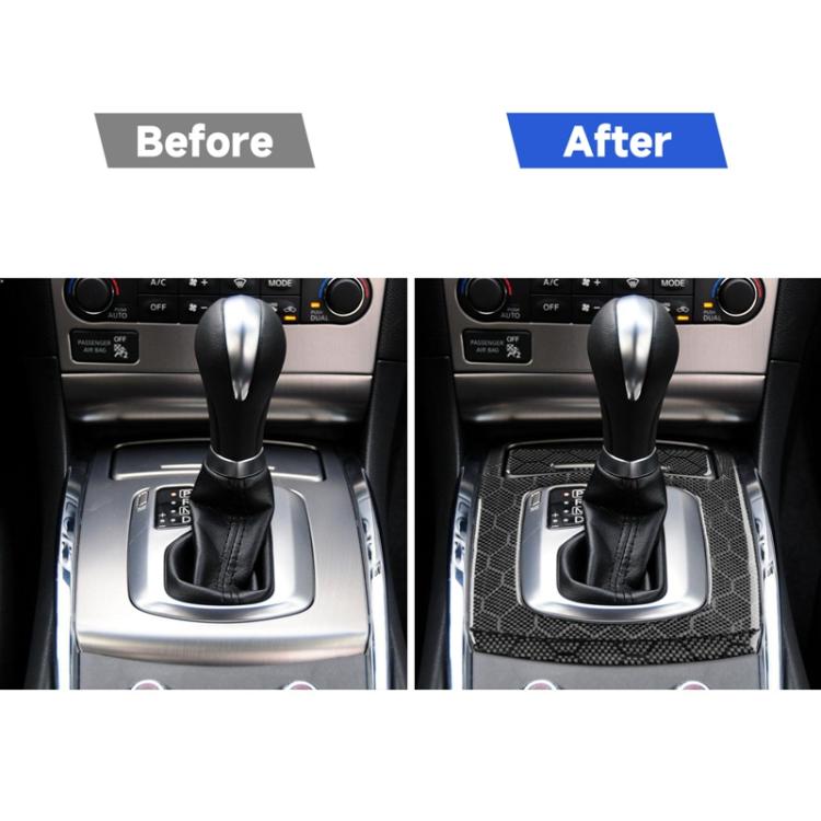 Per Infiniti G37/G25/Q60 3 pezzi/set pannello cambio modello A adesivo