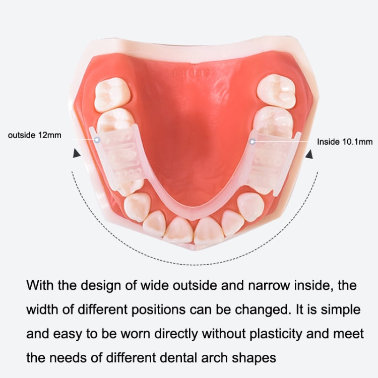 Apparecchio ortodontico Y-Kelin Bretelle di simulazione in silicone Bretelle antimolari per la notte, Transparent