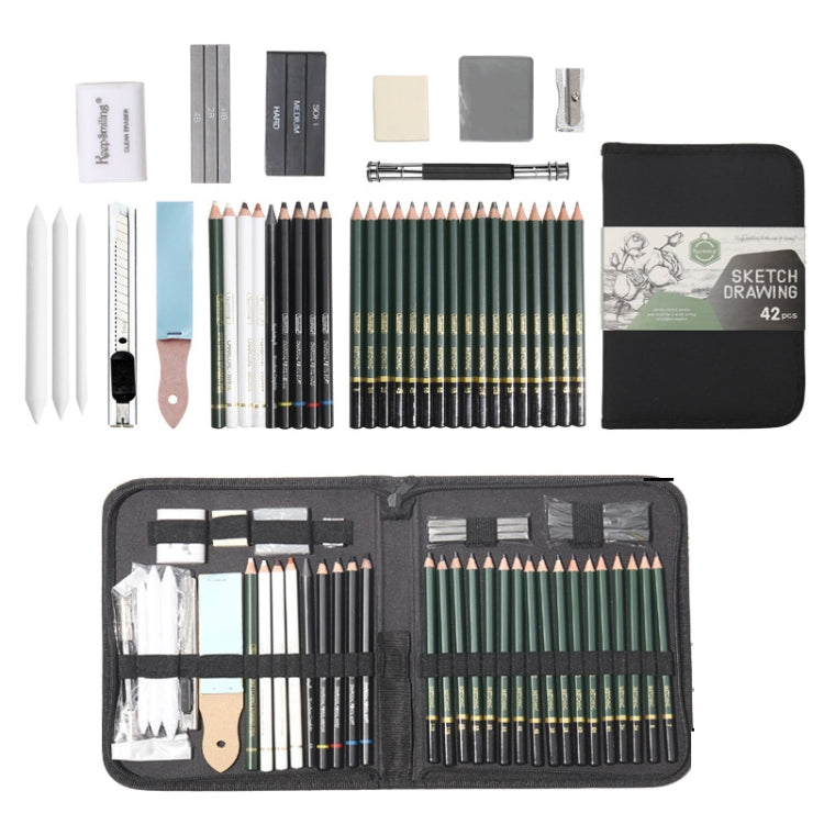 42 in 1 kit per schizzi di disegno e pittura con temperamatite, 42 In 1