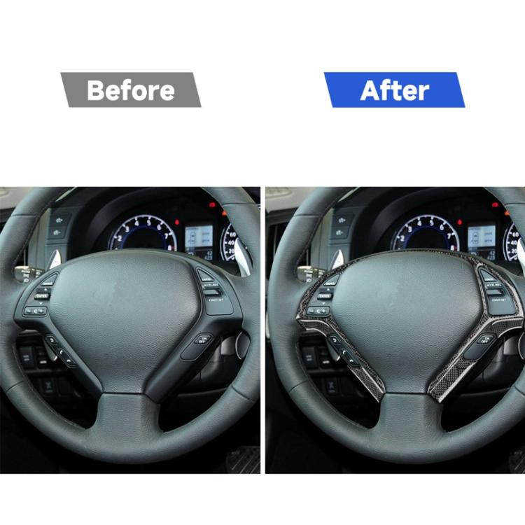 Per Infiniti G35/G37/G25/Q60 6 pezzi/set adesivo decorativo per rivestimento volante
