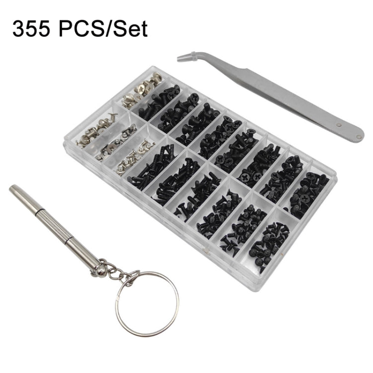 Set di viti universali per laptop M2/M3/M2.5, 355 PCS/Set+Tweeter+Screwdriver