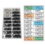 Set di viti universali per laptop M2/M3/M2.5, 355 PCS/Set+Tweeter+Screwdriver