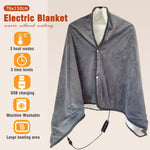 Versione del controller Temporizzazione della temperatura regolabile Cuscino riscaldante per coperta con scialle riscaldante elettrico USB, 76x150cm
