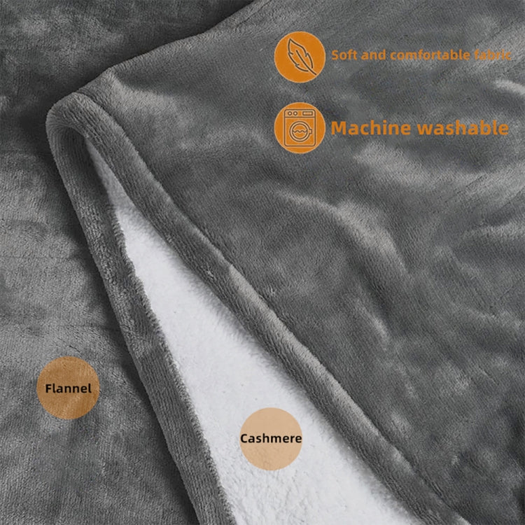 Versione del controller Temporizzazione della temperatura regolabile Cuscino riscaldante per coperta con scialle riscaldante elettrico USB, 76x150cm