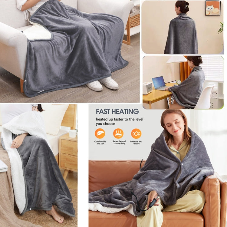 Versione del controller Temporizzazione della temperatura regolabile Cuscino riscaldante per coperta con scialle riscaldante elettrico USB, 76x150cm