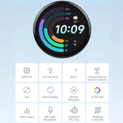 Scheda di sviluppo Waveshare ESP32-S3R8 con display touch rotondo da 1,46 pollici, risoluzione 412×412, supporto Wi-Fi e Bluetooth., Without Cover Glass, With Cover Glass, With Widened Cover Glass
