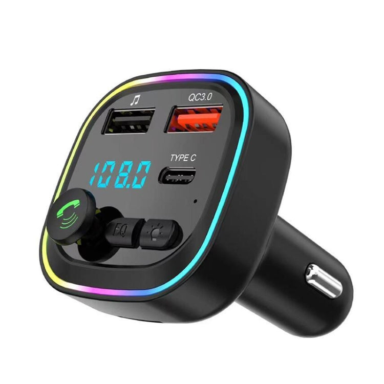 Trasmettitore FM per auto con lettore vivavoce Bluetooth per auto, P3-PD Fast Charging, P4-QC3.0