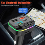 Trasmettitore FM per auto con lettore vivavoce Bluetooth per auto, P3-PD Fast Charging, P4-QC3.0