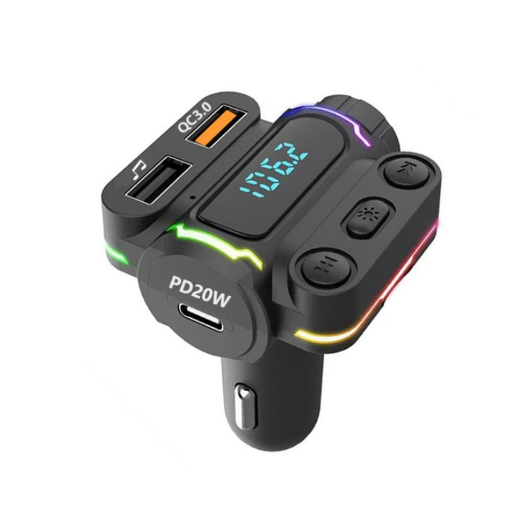 P7 PD20W QC3.0 Trasmettitore FM per lettore MP3 per auto a doppia ricarica rapida, P7