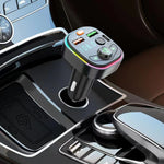 Trasmettitore FM Bluetooth per auto PD Luce ambientale a ricarica rapida, Q6, Q8
