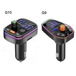MP3 Bluetooth per auto con trasmettitore FM di ricarica PD con porta TYPE-C, Q9, Q10