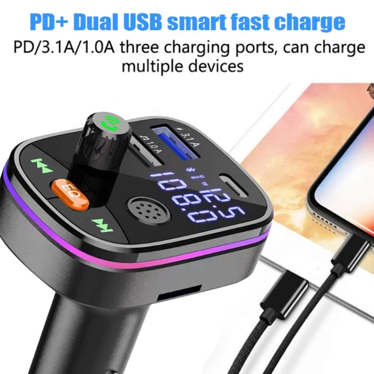 MP3 Bluetooth per auto con trasmettitore FM di ricarica PD con porta TYPE-C, Q9, Q10