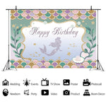120 x 80 cm Panno di sfondo per fotografia di buon compleanno sirena, 120 x 80cm (12002575), 120 x 80cm (12009595), 120 x 80cm (12009608), 120 x 80cm (12009768), 120 x 80cm (12101789), 120 x 80cm (12101996), 120 x 80cm (11401122), 120 x 80cm (12010125)