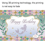 120 x 80 cm Panno di sfondo per fotografia di buon compleanno sirena, 120 x 80cm (12002575), 120 x 80cm (12009595), 120 x 80cm (12009608), 120 x 80cm (12009768), 120 x 80cm (12101789), 120 x 80cm (12101996), 120 x 80cm (11401122), 120 x 80cm (12010125)