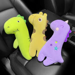 Cintura di sicurezza per auto Coprispalle Cintura assicurativa per cartoni animati, Yellow, Purple, Green