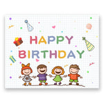 Festa di compleanno Sfondo Panno Decorazione Tiro Panno, 90x70cm, 125x100cm