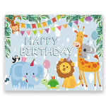 Festa di compleanno Sfondo Panno Decorazione Tiro Panno, 90x70cm, 125x100cm