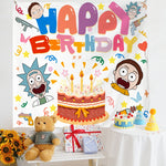 Panno da appendere per foto per bambini con layout di compleanno, 150x180cm Velvet