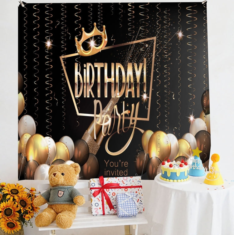 Panno da appendere per foto per bambini con layout di compleanno, 150x180cm Velvet