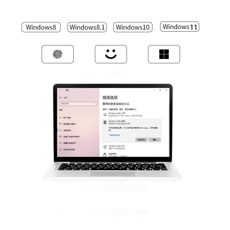 Modulo lettore impronte digitali USB Type-C per Windows Hello