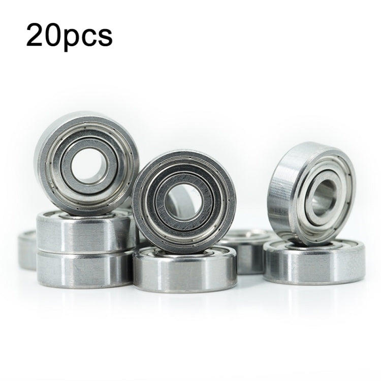 Cuscinetti in miniatura da 20 pezzi Cuscinetti a sfere a gola profonda silenziosi, 604zz, 605zz, 606zz, 607zz, 608zz, 609zz, 6000zz, 6001zz, 6002zz