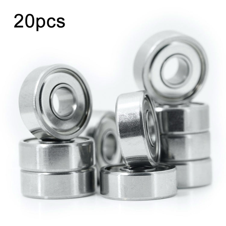 Cuscinetti in miniatura da 20 pezzi Cuscinetti a sfere a gola profonda silenziosi, 604zz, 605zz, 606zz, 607zz, 608zz, 609zz, 6000zz, 6001zz, 6002zz