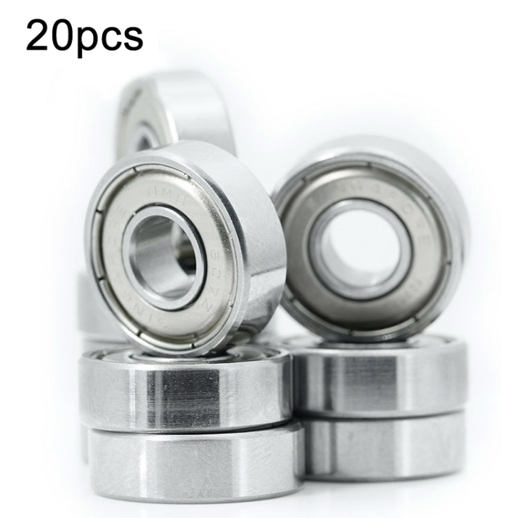 Cuscinetti in miniatura da 20 pezzi Cuscinetti a sfere a gola profonda silenziosi, 604zz, 605zz, 606zz, 607zz, 608zz, 609zz, 6000zz, 6001zz, 6002zz