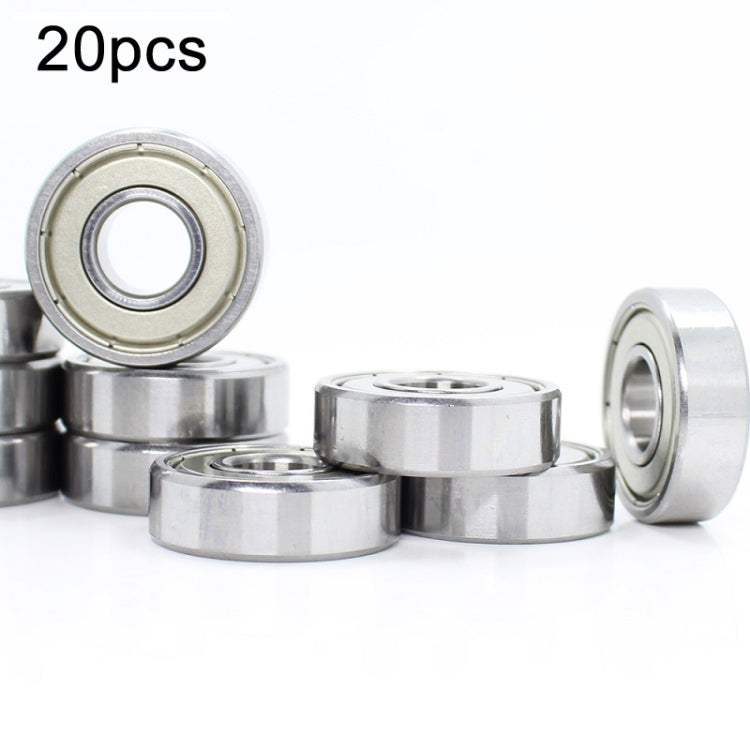 Cuscinetti in miniatura da 20 pezzi Cuscinetti a sfere a gola profonda silenziosi, 604zz, 605zz, 606zz, 607zz, 608zz, 609zz, 6000zz, 6001zz, 6002zz