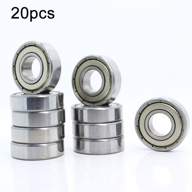 Cuscinetti in miniatura da 20 pezzi Cuscinetti a sfere a gola profonda silenziosi, 604zz, 605zz, 606zz, 607zz, 608zz, 609zz, 6000zz, 6001zz, 6002zz