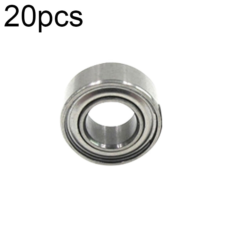 Cuscinetti silenziosi in miniatura da 20 pezzi 5x10x4mm per macchinari e attrezzature per ingranaggi ad alta velocità, MR105ZZ 5x10x4mm